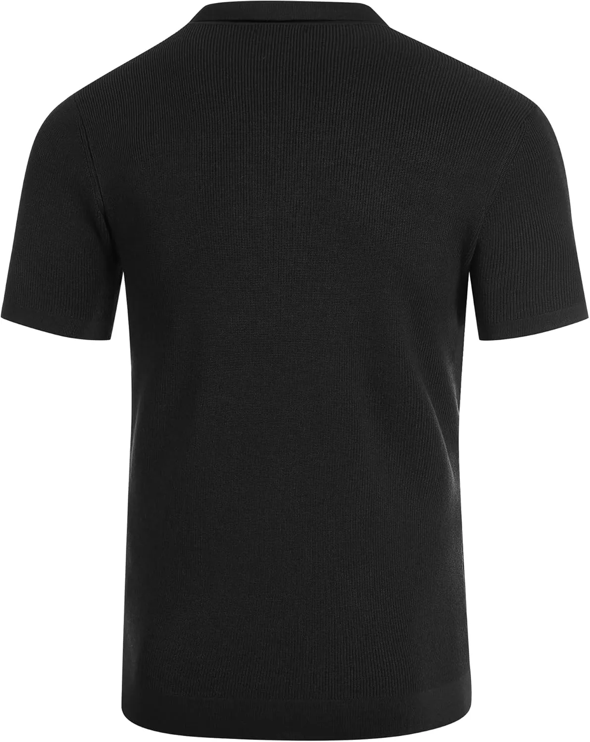 COOFANDY Men's Vintage Knit Shirt Short Sleeve Button Down Polo Shirts for Summer Casual & Vacation