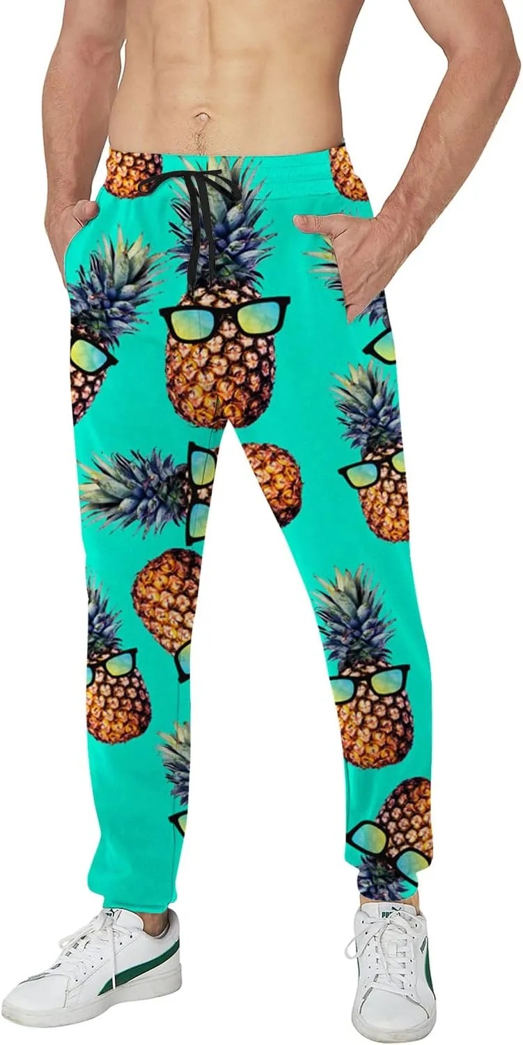 Goodstoworld Mens Cool Joggers Pants 3D Novelty Casual Sweatpants with Drawstring