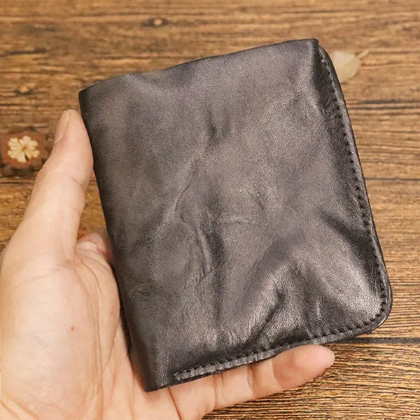 Retro Handmade Leather Card Wallets Short Wallets