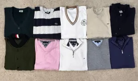 #VV51 Lacoste & Tommy Hilfiger Sweaters 50 PCs