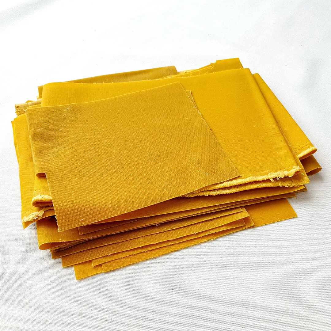 Waxed Canvas Scrap: Mustard (Lot 07)