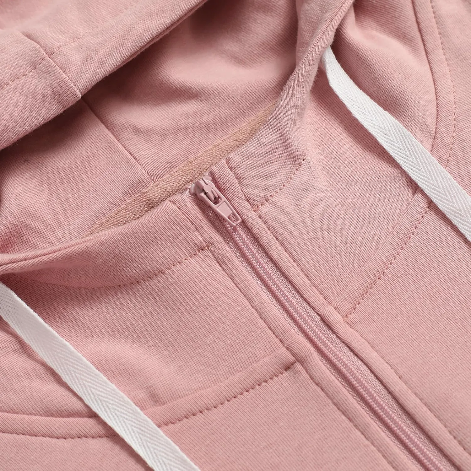 Women's Casual Half Zip Sweatshirts Loose Long Sleeve Color Block Hoodie with Pocket